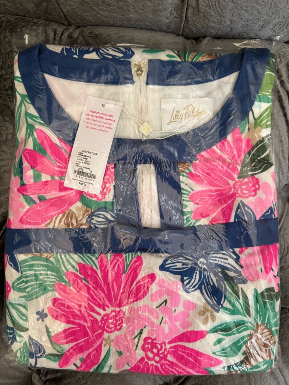 NWT Lilly Pulitzer 16 Clare Shift Romper “Endless Summers” sz 16 - Picture 10 of 12